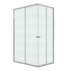 Душевое ограждение Niagara Eco NG-1018-14QMT (100х80х190) прямоугольник,раздвижное,хром,стекло матов