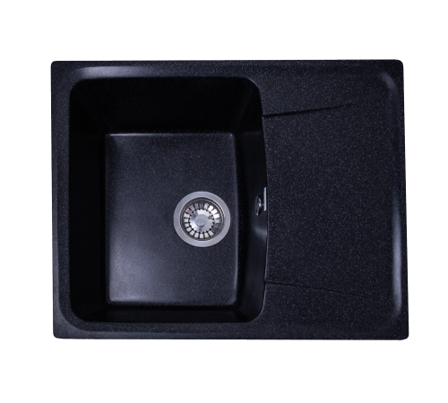 Кухонная мойка GranAlliance G-22, черный,580х470х195