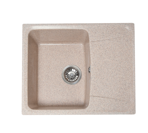 Кухонная мойка GranAlliance G-22, песок,580х470х195