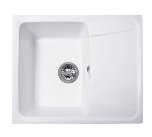 Кухонная мойка GranAlliance G-22, молочный,580х470х195