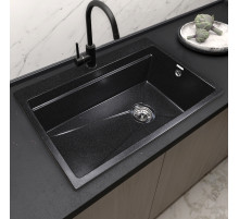 Кухонная мойка GranAlliance G-29, черный,685х465х225