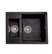 Кухонная мойка GranAlliance G-52, черный,595х480х200