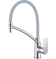 HB72505 35 мм Смеситель для кухнис гиким изливом, Серый/Хром (10)