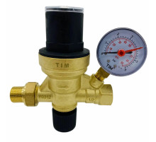Клапан подпитки 1/2 с манометром AF 0206A TIM