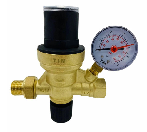 Клапан подпитки 1/2 с манометром AF 0206A TIM