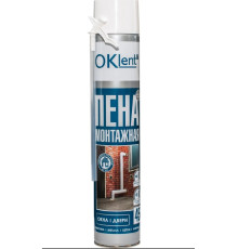 Пена бытовая (руч.) монтажная Oklent 45 1000 мл (600гр)