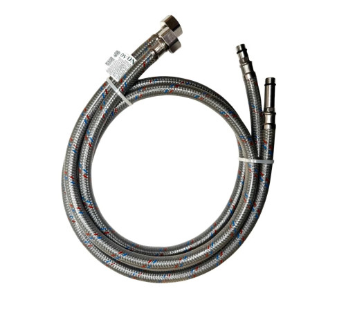 Шланг 1/2" игла, в силикон.обмотке (пара) 60 см М10 "OVERCON"