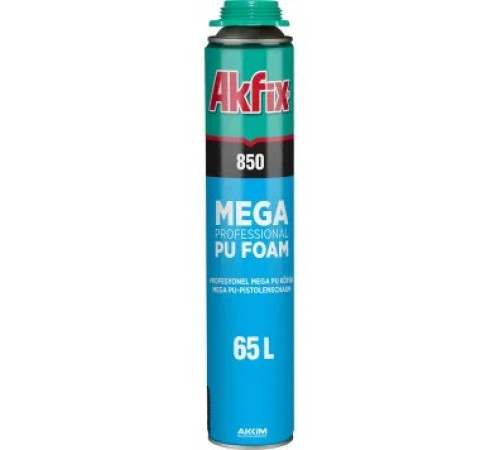 Пена профессиональная монтажная Akfix 65, 850 грамм