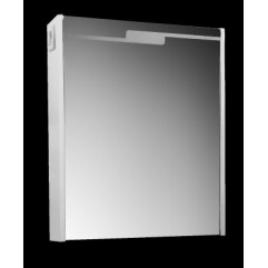 Зеркало шкаф Эстель 600 свет (Белый)