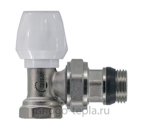 Кран радиаторный OASIS верх. угловой 1/2" (ZEISSLER)