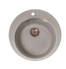 Кухонная мойка GranAlliance G-14 глянец, серый,505*200
