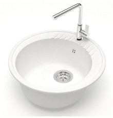 Кухонная мойка GranAlliance G-14 глянец, молочный,505*200