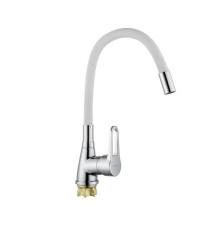 CHAMPION SOP REFL.WHITE ГАЙКА 014-045 (NUT)  Смеситель для кухни на кар Ø35 с гибким изливом БЕЛЫЙ Z
