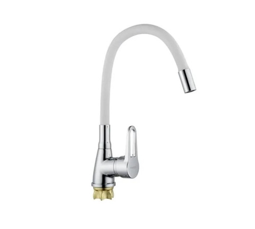 CHAMPION SOP REFL.WHITE ГАЙКА 014-045 (NUT)  Смеситель для кухни на кар Ø35 с гибким изливом БЕЛЫЙ Z