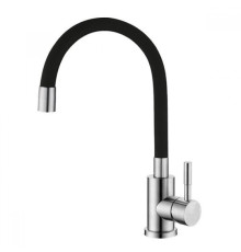 MIXXUS FANY 011 REFL.BLACK ГАЙКА Смеситель для кухни на кар Ø40 c гибким изливом ЧЕРНЫЙ ZINC (без по