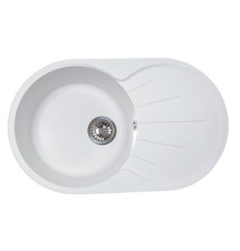 Кухонная мойка GranAlliance G-32 глянец, белый,740*460*210