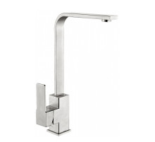 SUS FMARK 008  FS8132 Смеситель д/кухни  высокий КВАДРО  нерж.sus304