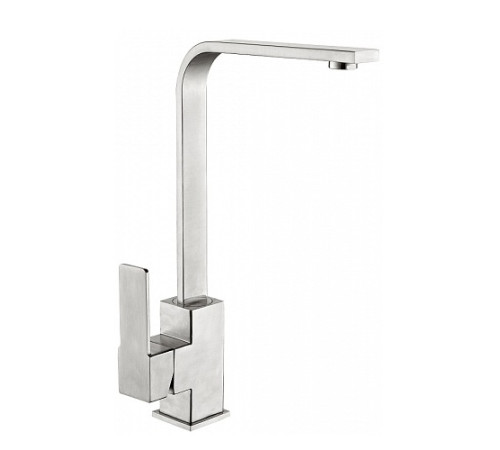 SUS FMARK 008  FS8132 Смеситель д/кухни  высокий КВАДРО  нерж.sus304