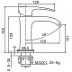 G1007-8 (белый/хром. смес. д/раковины