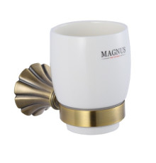 MAGNUS- 95005 - Стакан керамический с креплением к стене БРОНЗА
