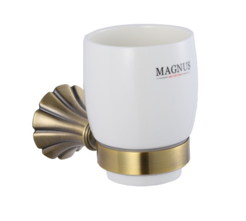 MAGNUS- 95005 - Стакан керамический с креплением к стене БРОНЗА