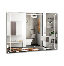 AZARIO зеркало VOLL 800*600- 4 сенсор выкл+часы