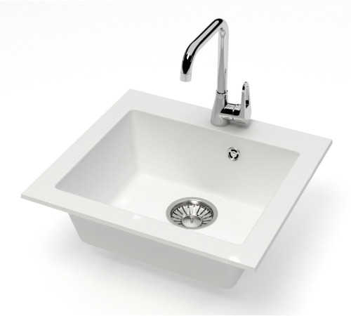 Мойка мат.   J35G31 Гала  БЕЛЫЙ  470x440  "GLANZ"