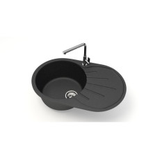Мойка мат. J110G32 (110/Q4) Касандра  АНТРАЦИТ  730x450x210  "GLANZ"