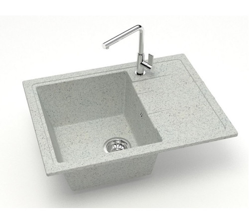 Мойка мат. J150G36 Анастасия  СВЕТЛО-СЕРЫЙ  575x470x210  "GLANZ"
