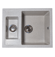 Кухонная мойка GranAlliance G-52, графит,595х480х200