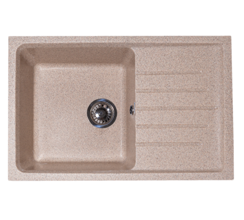 Кухонная мойка GranAlliance G-41 глянец, песок,734х483х210