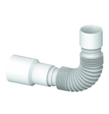 D  40        Гибкая труба   1 1/2 х40/50  400мм без гайки UNICORN  (150)