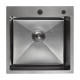 GERHANS K35050BD DECOR GRAFIT PVD мойка, кухонная премиум врезная, 500*500 графит