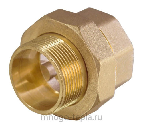 Американка прямая латунная  3/4"