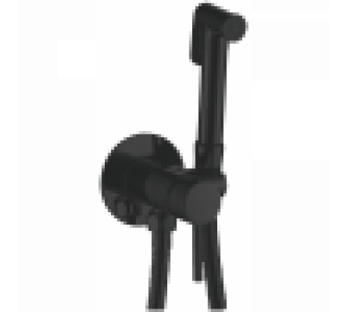 HB 5511-7 Смеситель встраиваемый с гигиеническим душем черный