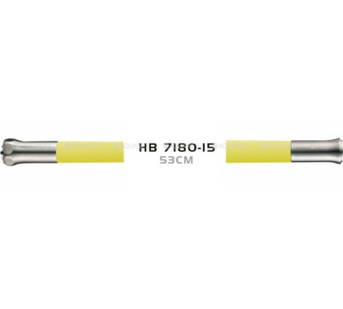 HB 7180-15 YELLOV излив гибкий силиконовый Длина 55см S304 ЖЕЛТЫЙ