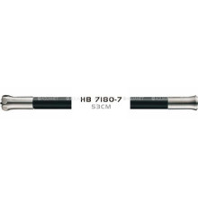 HB 7180-7 гибкий силиконовый излив нерж. SUS304 (черный)