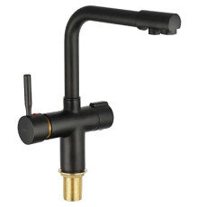 HB70088-7 Смеситель для кухни с фильтром Г-образный ЧЕРНЫЙ к35  HAIBA