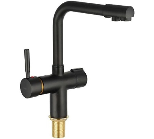 HB70088-7 Смеситель для кухни с фильтром Г-образный ЧЕРНЫЙ к35  HAIBA
