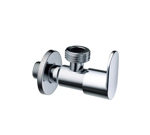 CHAMPION VAL-09 1/2"*3/4" CHROME Кран угловой для подкл сантехприборов и стир машинки нерж