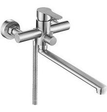 CHAMPION DAX-006 CHROME EURO Смеситель для ванны на кар 35 излив 300мм из нерж стали SUS304 полир.