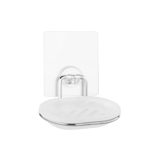 KLE-LT036 Мыльница для ванной настенная на силиконовом креплении пластиковая "Kleber Lite"