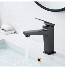 LEDEME L 1078U  Графит, смеситель для умывальника с гайкой)