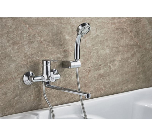 LEDEME L 2210 Смеситель для ванны + длин. изливом