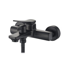 LEDEME L 3275В Черный смеситель для ванны с коротким изливом