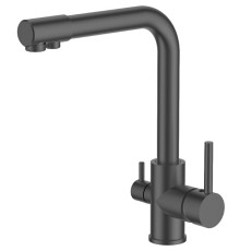LEDEME L4055U-3 ( Графит, смес. для кухни с вых. для пит. воды)