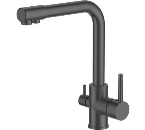 LEDEME L4055U-3 ( Графит, смес. для кухни с вых. для пит. воды)