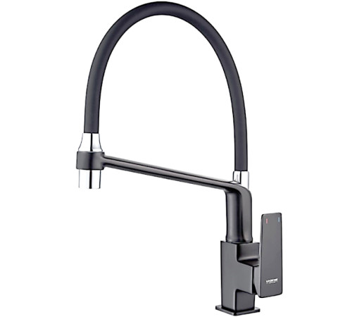 LEDEME L4078U-12 ( Графит, смес. для кухни с гайкой)