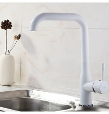 LEDEME L4698W Белый, смеситель для кухни