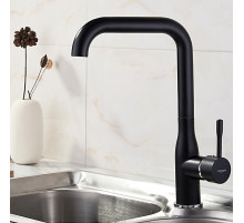 LEDEME L4698В Черный,  смеситель для кухни